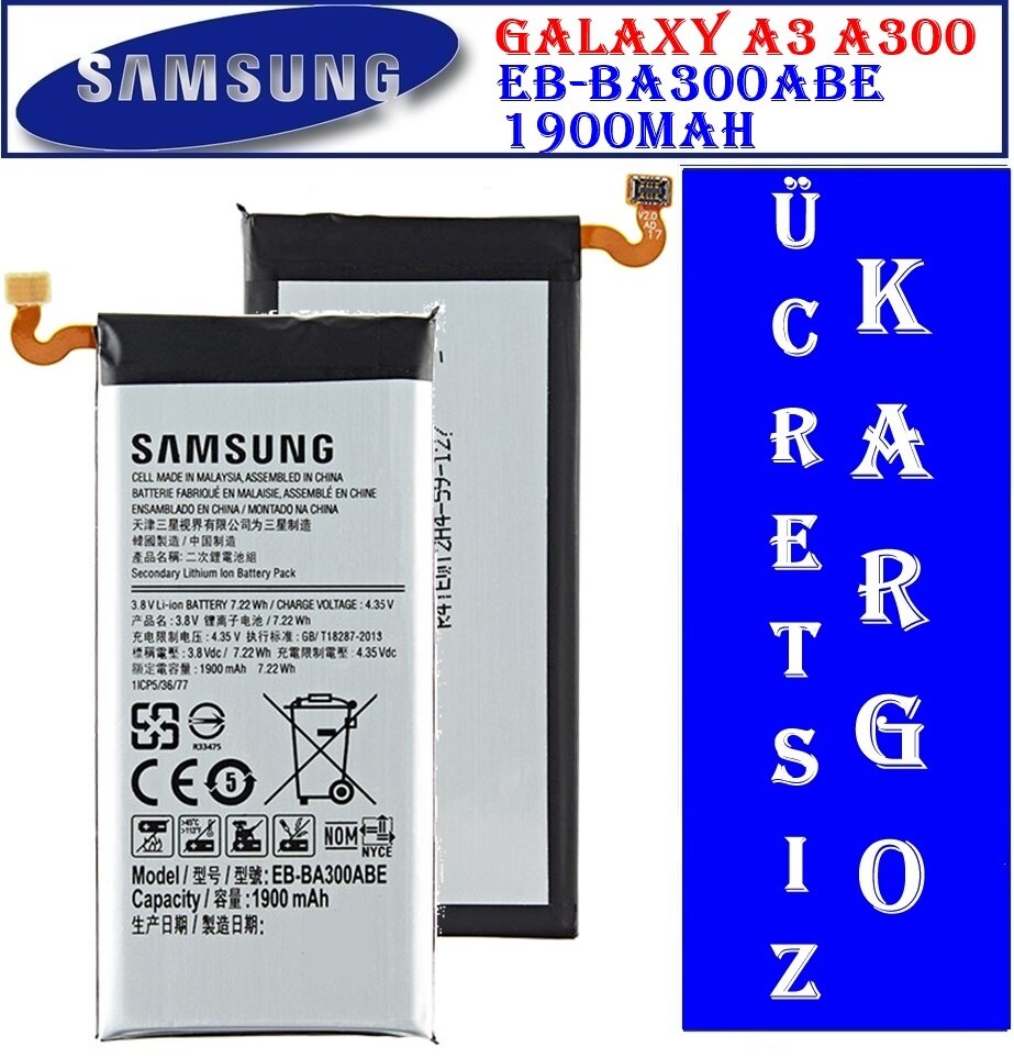 Samsung Galaxy A3 A300 Batarya Pil Eb-Ba300Abe
